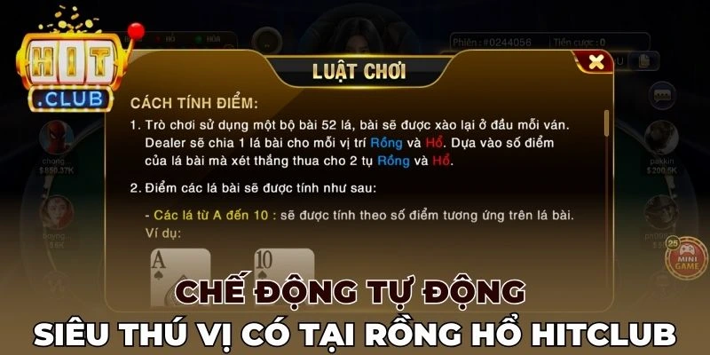Chế động tự động siêu thú vị có tại Rồng hổ Hitclub