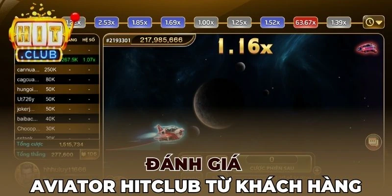 Đánh giá Aviator Hitclub từ khách hàng