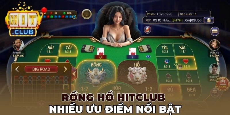 Rồng hổ Hitclub nhiều ưu điểm nổi bật
